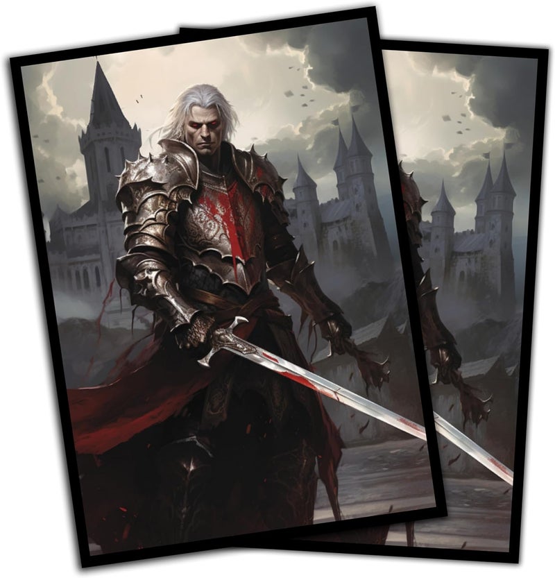 Digital Sorcery Studio Vampire Knight Game Card Sleeves 102 Pack – Perfect for MTG Vampire Commander Decks Like Edgar Markov - Premium Art Magic The Gathering Card Sleeves - Image 1